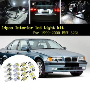 Kit de luz LED interior interior de automóvil blanco Canbus 14 piezas para 1999-2000 BMW 323i - Imagen 1 de 12