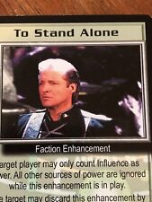 TO STAND ALONE 1998 BABYLON 5 CCG RARE CARD NEAR MINT NEVER PLAYED WITH