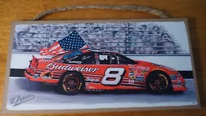 Budweiser Dale Earnhardt Jr. #8 Chevy Monte Carlo Rennwagen amerikanische Flagge Schild - Bild 1 von 5