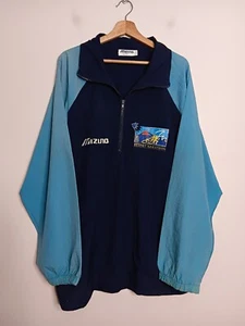 Vintage Mizuno Sydney Marathon Windbreaker Mens XL Extra Large Blue 90s Jacket - Picture 1 of 23