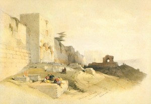 Jerusalem, The Golden Gate by David Roberts (Palphot, no. 3482) 1980s