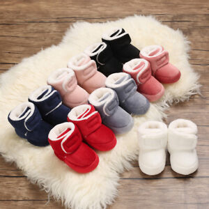 Baby Boy Girl Comfortable Corduroy Warm Booties Infant Toddler Winter Snow Boots