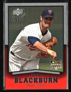 Nick Blackburn 2008 Upper Deck Timeline #68  Baseball Card