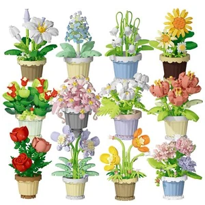 OQMI The 12-Piece Flowers Building Block SetPlants and Succulent Toys2531pcs ... - Picture 1 of 8