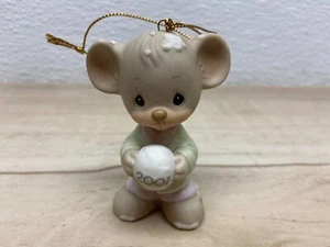 Enesco Precious Moments Sno-ball Without You Porcelain Christmas Tree Ornament - Picture 1 of 11