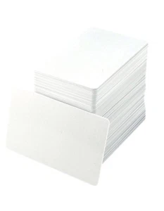 Economy PVC Cards ID Blank White CR80 30ml 0.76mm - 100 Pack - Picture 1 of 1