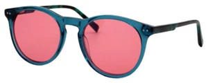 Elton John CARIBOU Unisex Sunglasses in Blue Green Crystal/Pink Anti-Glare 51 mm - Picture 1 of 3