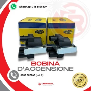 Kit 2 Bobina d'Accensione Marelli Fiat Punto Panda Lancia Y 1.100 1.200 Benzina - Imagen 1 de 6