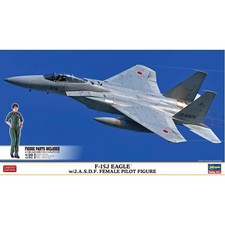 Hasegawa 1:72 02325 F-15J Eagle  w/ J.A.S.D.F. Female Pilot Figure Model Aircraf