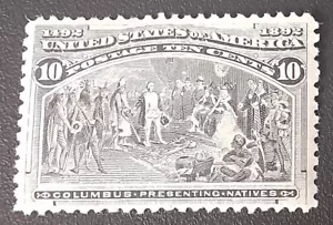 S & P Stamps Scott #237 1893 Columbian Issue, MINT, VERY FINE, LH, OG - Picture 1 of 2