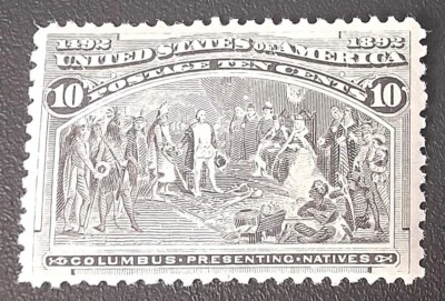 S & P Stamps Scott #237 1893 Columbian Issue, MINT, VERY FINE, LH, OG - Image 1 of 2