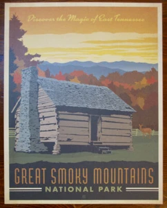 Great Smoky Mountains National Park Art Print 11x14 - Picture 1 of 2
