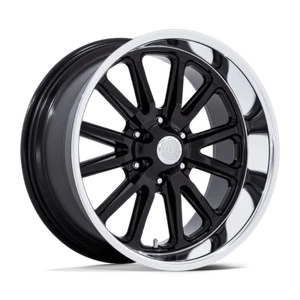 Set of 4 US Mag  UC145 RAMBLER 6 Wheels 20X9.5 6X5.5 GLOSS BLACK DIA LIP 1MM - Picture 1 of 1