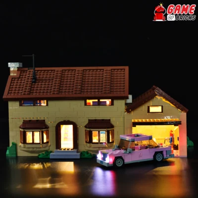 LED Light Kit for The Simpsons House - Compatible with LEGO® 71006 Set - Image 1 of 4