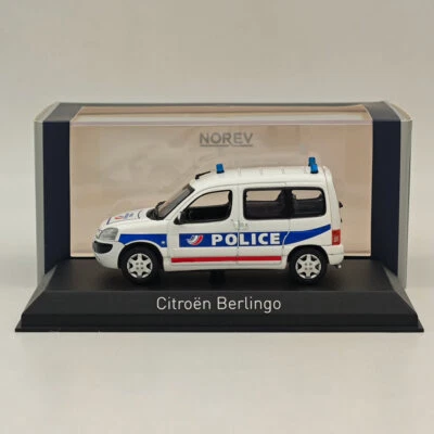 Norev 1/43 CITROEN BERLINGO 2004 Police fluviale Paris White Diecast Model Cars - Photo 1/4