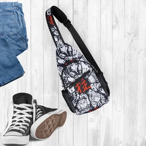 Demon Slayer Borsa a Petto Borsa a Sling Trendy, Merchandise Anime  - Foto 1 di 4