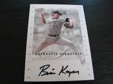 1996 Leaf Signature Brian Keyser Autograph / Signed Card (B3) Chicago White Sox
