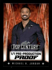 MICHAEL B JORDAN 2025 LEAF METAL POP CENTURY ORANGE SCOPE 1/1 PRE-PROD PROOF - Picture 1 of 2