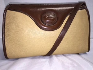 Vintage Dooney & Bourke~AWL~Vintage Zip Top~WEIZEN~ 721 Schultertasche/Geldbörse - Bild 1 von 7
