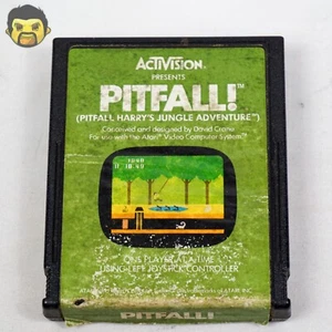 Pitfall Atari 2600 Spielkassette Original Etikett NTSC getestet & funktionsfähig SCHNELLER VERSAND - Bild 1 von 7