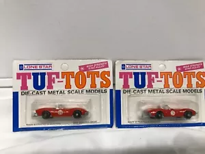 Lot 2x Chevrolet 2603 Stingray Sport Corvette 1968 Lone Star Tuf Tots Diecast - Picture 1 of 12