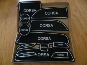 VAUXHALL OPEL CORSA ( 2015 - 2018) 5dr INTERIOR DASHBOARD GATE PAD MATS WHITE - Picture 1 of 12