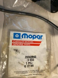 NOS Mopar Jeep MJ XJ Cherokee Comanche Black Engine Ignition Coil Wire J3242842 - Picture 1 of 2