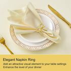 2X(Butterfly Napkins Rings Set of 6, Gold Napkin Rings Holder for Wedding4528