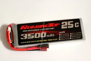 RoaringTop LiPo Battery Pack 25C 3500mAh 4S 14.8V with Deans Plug - Bild 1 von 1