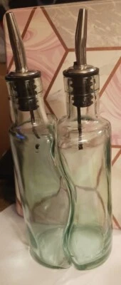 Gemelli 桌工艺调味瓶 8 1/2 盎司。 油醋套装精油植物食品。 — 第 1/4 张图片