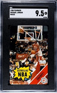 Tarjeta Fournier Estrellas 1988 Michael Jordan Reglas SGC 9,5 MT+ Español - Imagen 1 de 2