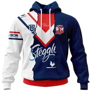 Sydney Roosters Personalized NRL Hoodie, T Shirt - Picture 1 of 6