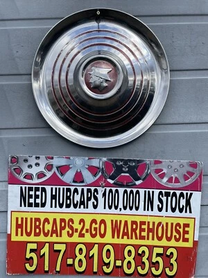 1952-53 Mercury Monterey Colony Park Sun Valley Oem Full 1 Used Hubcap Beautiful - Image 1 of 4