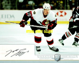 2006-07 BAP PORTRAITS JASON SPEZZA OTTAWA SENATORS AUTOGRAPHED 8X10 (B012) - Picture 1 of 2