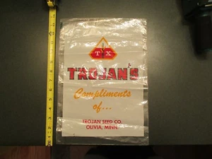 TX Trojans Complments of Trojan Seed Co Olivia Minnesota MN Plastiktüte - Bild 1 von 3