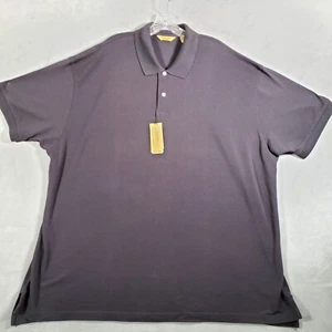 Roundtree & Yorke Poloshirt Herren 3XB Big Schwarz Kurzarm Klassisch Golf Neu - Bild 1 von 10