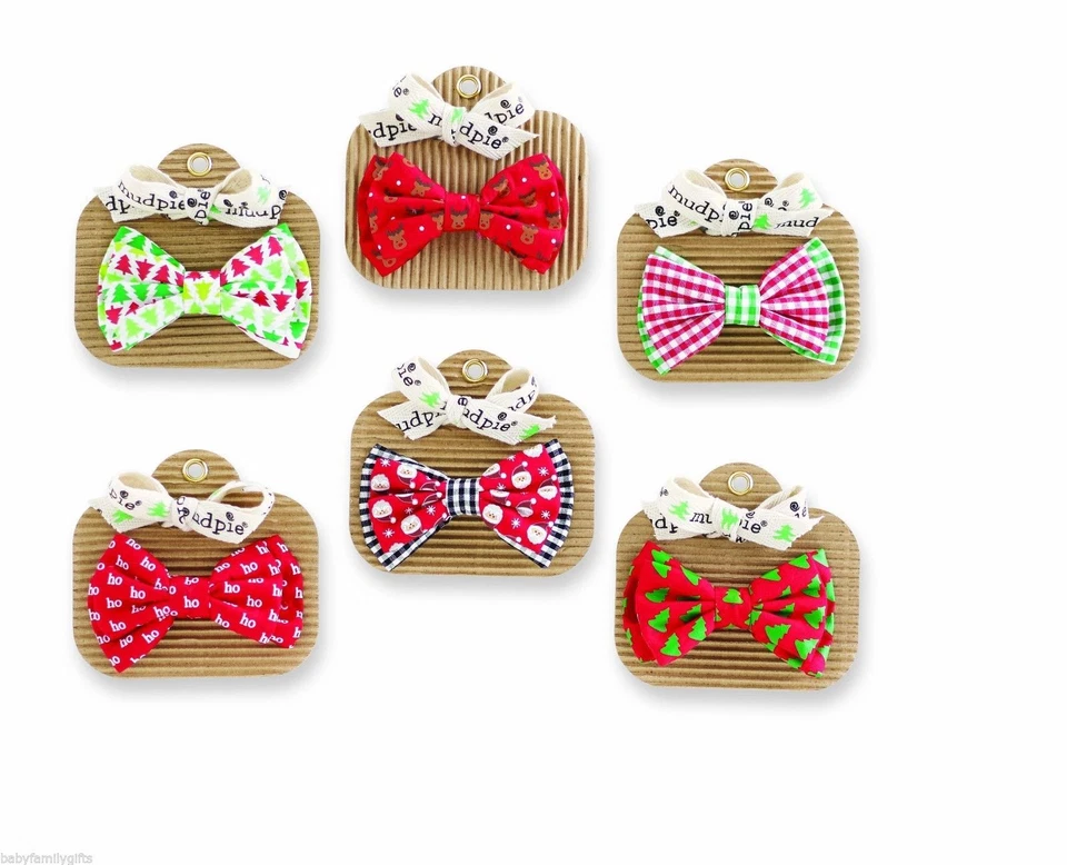 Mud Pie H7 Christmas Holiday Best Baby Boy Bow Ties - Various Styles 1582118 - Image 1 of 4