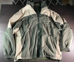 Embroidered Alaska Green Tan Men’s Reversible Coat Jacket Xtra Large XL - Picture 1 of 6