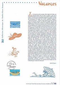 Document Philatélique 1er Jour : 39 2002 - Vacances - Picture 1 of 1