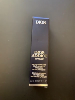 全新带盒 Christian Dior Addict Lip Glow 柔软裸色 038 PH 激活! — 第 1/2 张图片