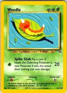 Pokemon | Neo Discovery | Weedle | 70/75 | Illimitato | NM - Foto 1 di 2