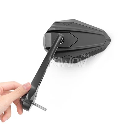 Espejos retrovisores 4Rizz negros para Triumph Daytona 955i/600/650/675/675R Foto 1 de 4