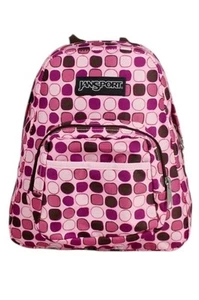 Jansport Half Pint Mini Backpack Y2K Multicolor Pink Polka Dots - Picture 1 of 11