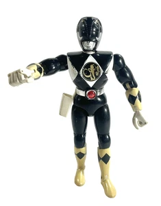"Figura de acción Bandai Mighty Morphin Power Rangers 1994 vintage Black Ranger 8""" - Imagen 1 de 9