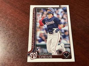 2025 Topps Series 1 RC Dylan Crews Base #74 Washington Nationals Rookie - Bild 1 von 2