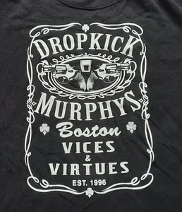 Dropkick Murphys Boston Vices & Virtues Medium schwarzes T-Shirt - Bild 1 von 7
