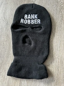 Funny Novelty Bank Robber Balaclava Full Face Mask Halloween Costume Cosplay - Picture 1 of 4