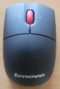 Lenovo Wireless Optical Scroll Mouse Model MORFFHL 0B58509 MISSING USB DONGLE - Picture 1 of 5