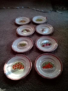 Gien France Les Gastronomiques De La Sante Gemüse 8" Teller 8er Set  - Bild 1 von 16