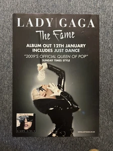 RARE UNUSED 77x51cm BILLBOARD/RECORD STORE POSTER - LADY GAGA - THE FAME (2008) - Imagen 1 de 2